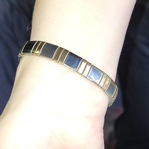 Gold and silver bracelet